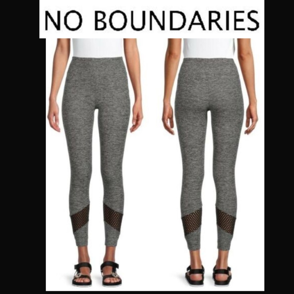 No Boundaries Women’s Mesh Strip Leggings. Size XL (15-17)